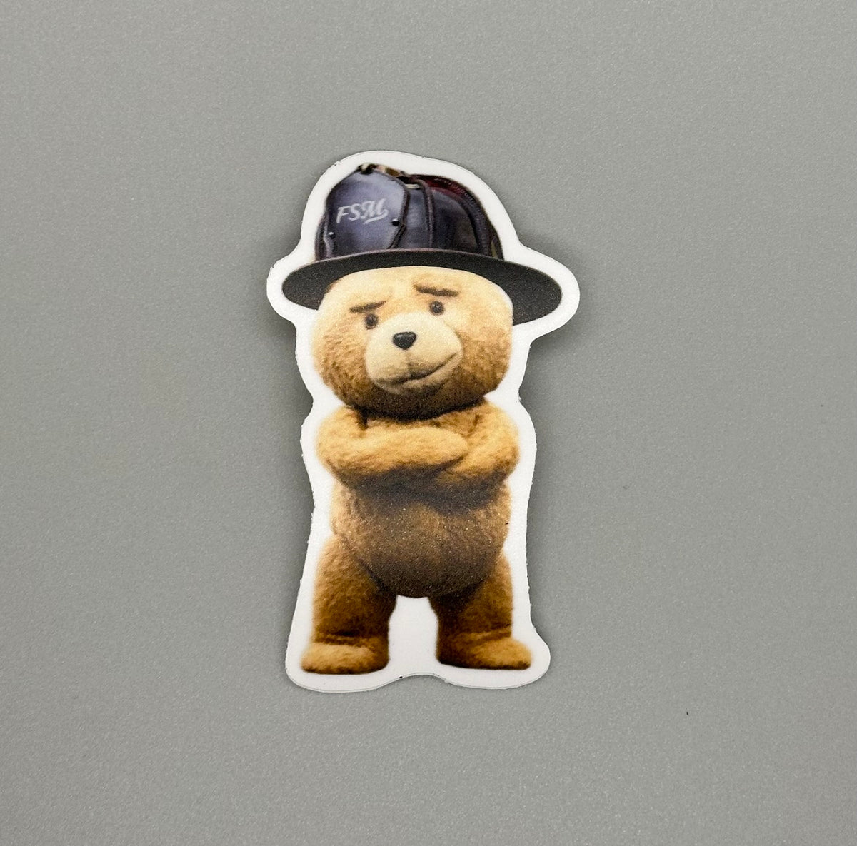 Ted Fireman Ted Sticker – Fire Station Merch